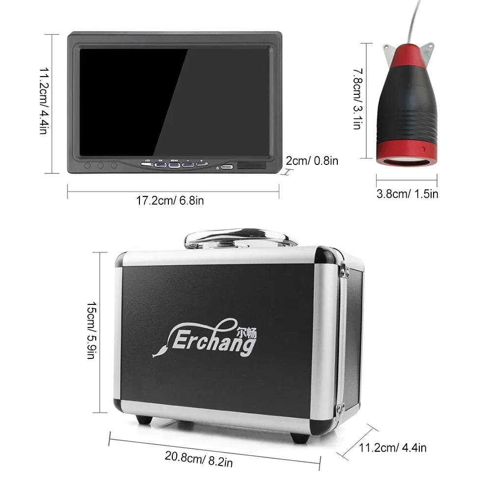 for Camera Finder Erchang Sea Underwater Capture Every Moment Battery Inch Fishing Long Portable Underwater DVR Fish Lake , Fishing, Video 7
