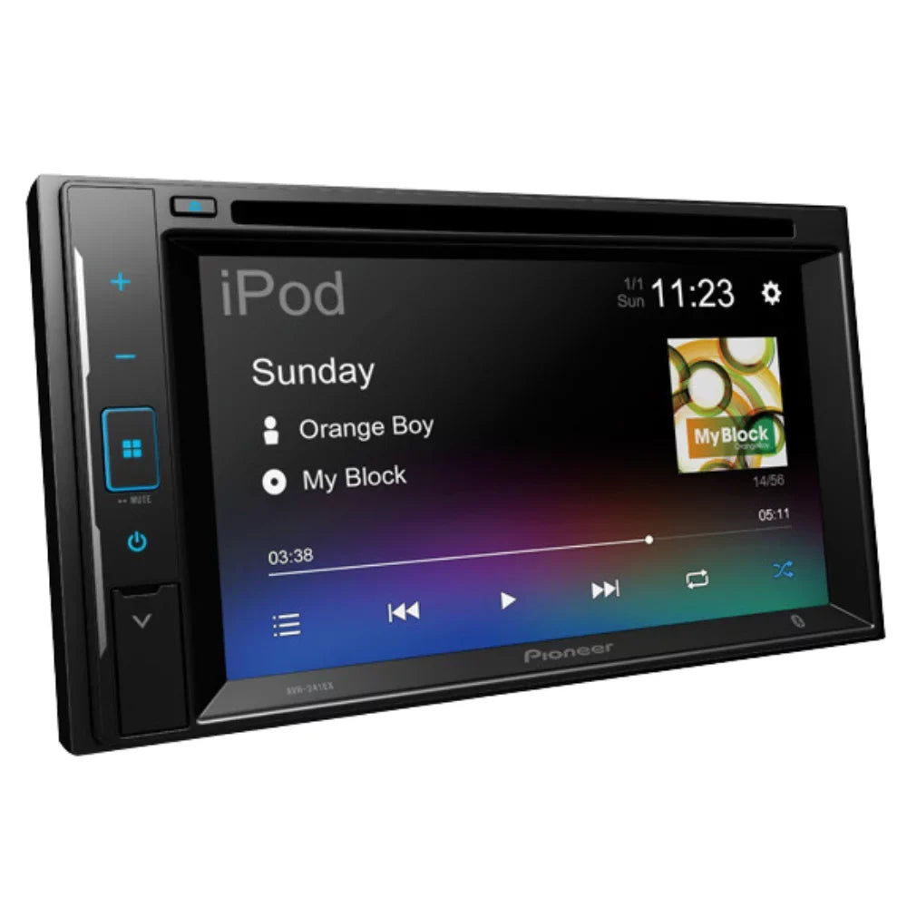 6.2" AM/FM W/ Pioneer DVD/CD with Receiver 2014-2016 AVH-241EX Double DIN Silverado Touchscreen Digital Stereo Kit/in-Dash Camera/Installation Chevrolet Bluetooth/Backup for Car Media Bundle KIT4784