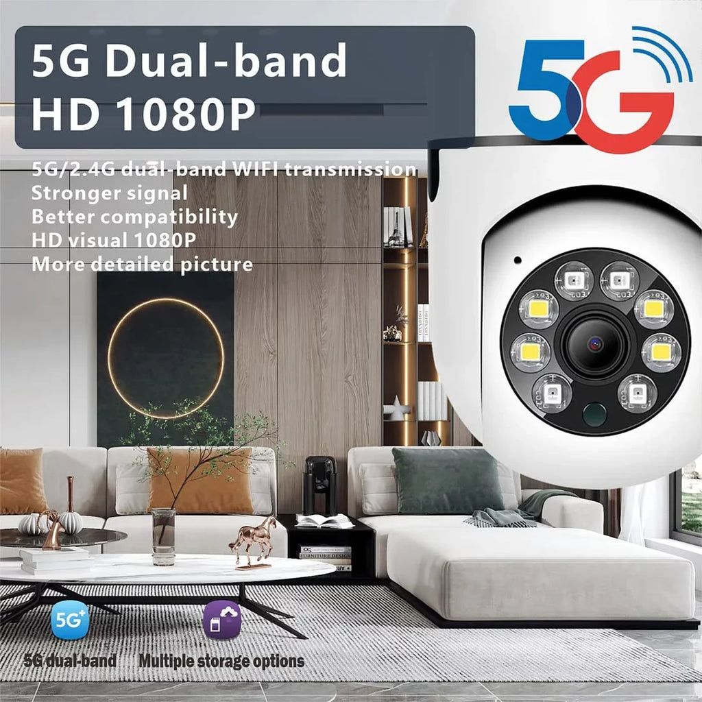 Color Bulb Light exterior 3MP Bulb Light Camera OwLUCK 5g-2.4ghz,Optiguard Camera Indoor 360° Security &