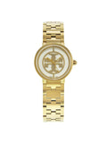 21mm Burch Gold Tone (Good) Tory Watch Reva Ladies Pre-Owned Steel Quartz TRB4030 Stainless