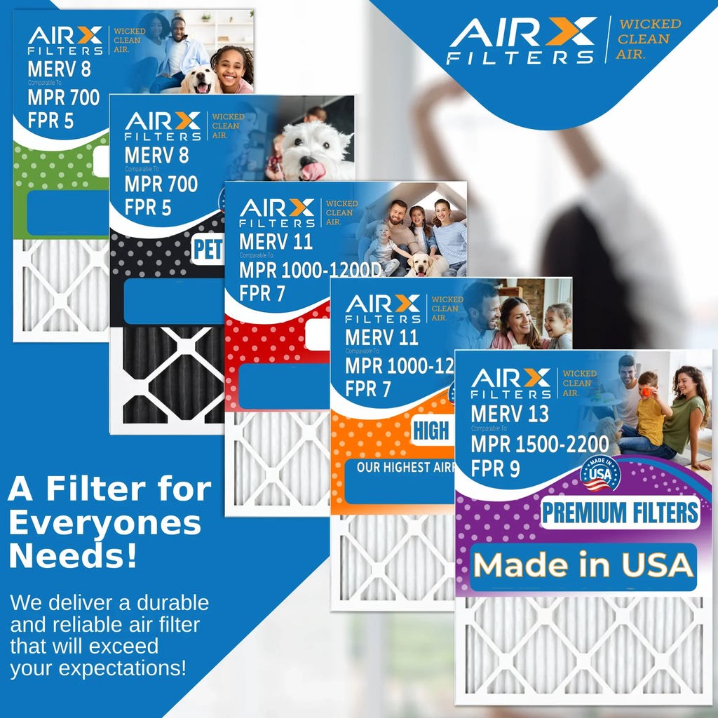 HVAC AIRX 4 1500 13 Filter Air - 18x24x1 AIR. & Pleated Premium AC Filters MPR Conditioner Comparable to USA 2200 18x24x1 CLEAN 9 Electrostatic WICKED Made Air Furnace FPR Filter FILTERS MERV Pack by
