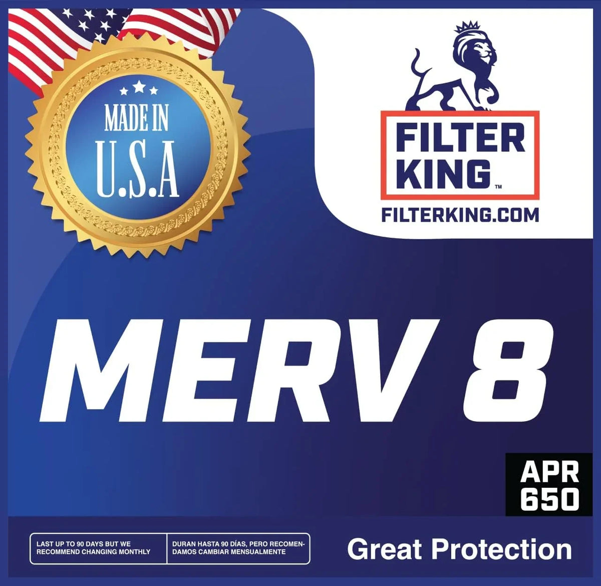 | Pleated MERV dimension: 33 HVAC Actual USA 8 IN Filter | 26 | Filter King .75" Air Filters x 4-PACK | 26x33x1 Furnace x A/C MADE