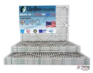 '-Qty:4 29.5x7/8 in 14.5 Air MERV inch) 15x30x1 Filter - dimension: Made (Actual 10 USA x Furnace Glasfloss - -