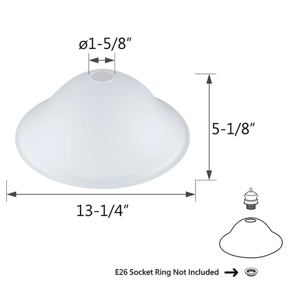 23144-11, Lamp Frosted Diameter Swag Shade Torchiere 5-1/8" Pendant,13-1/4" for Socket Glass Aspen x Height. Base Medium Traditional Creative and Lamp,