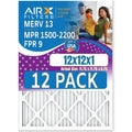 of & by MERV AIR. AIRX 12 2200 CLEAN 9 USA to 1500 in 13 Filters Comparable FILTERS Made Pack WICKED Air Filter MPR - Rating, - Furnace FPR 12x12x1