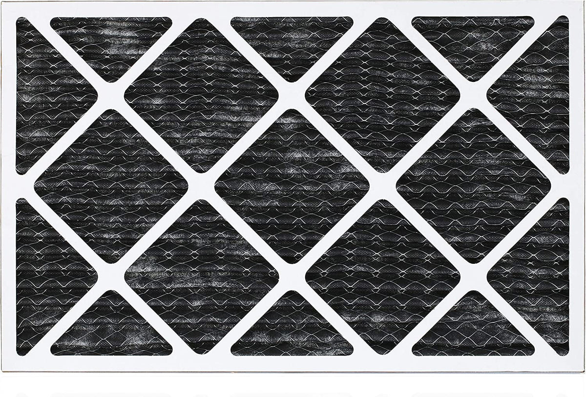 AC Eliminator Activated Carbon with HVAC MERV Filters Air Pleated 8 (4-Pack) Filterbuy 14x25x1 Odor Furnace