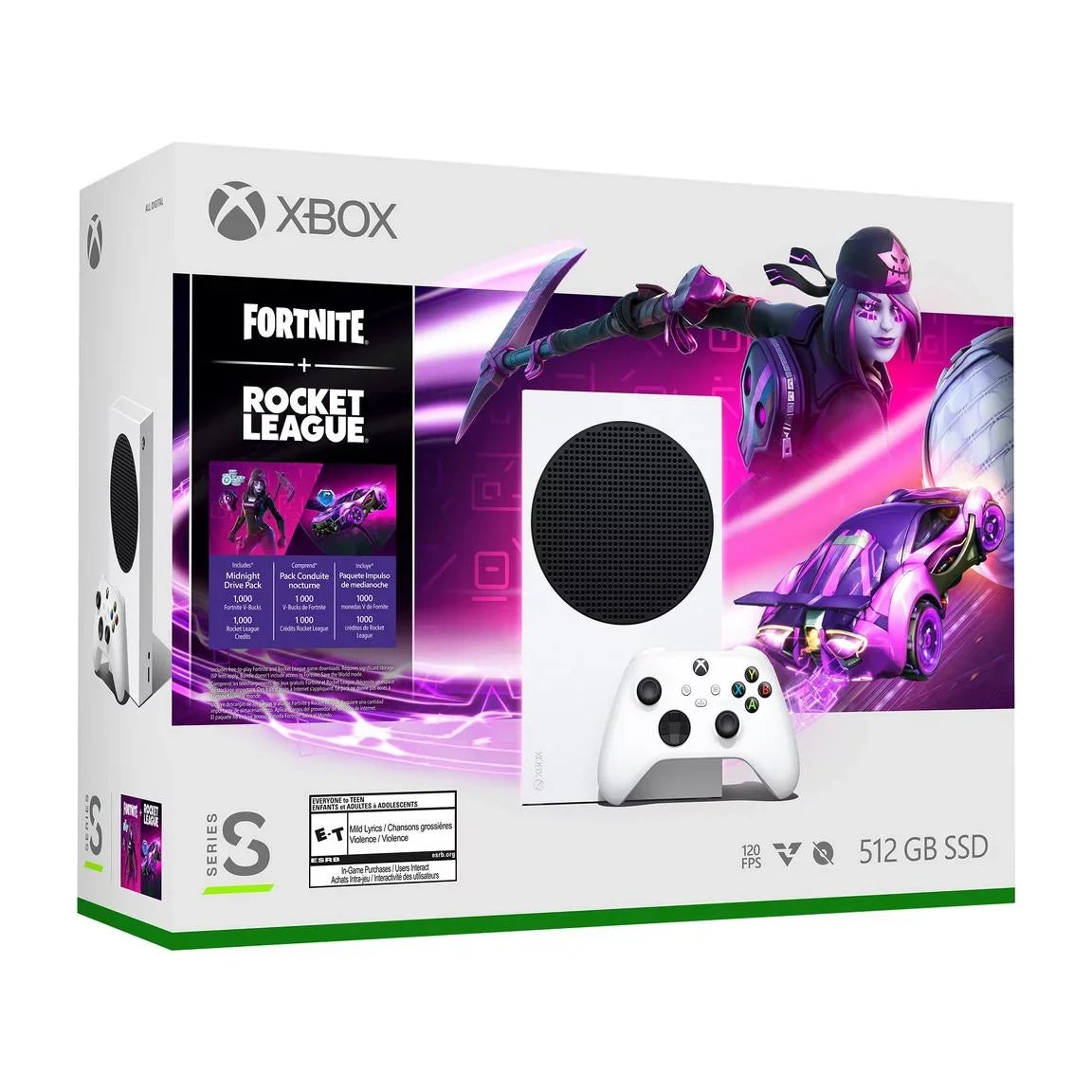 League Xbox One & with Game, Bundle Minecraft Rocket Full Fortnite