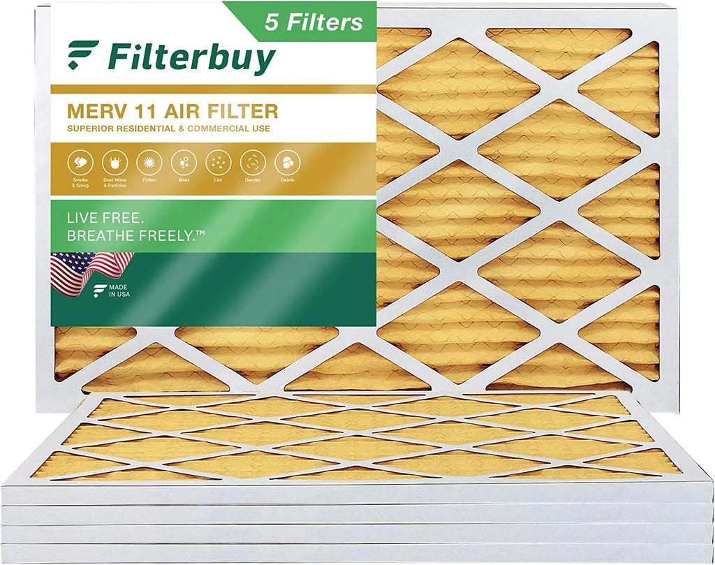 12x20x1 Filters Air Filterbuy AC 11 HVAC Furnace (5-Pack) Pleated MERV
